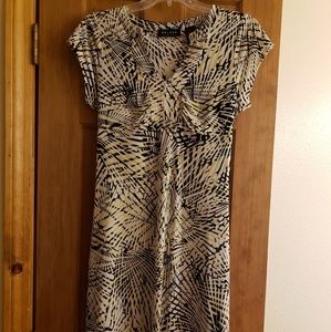 Black, white and yellow dress